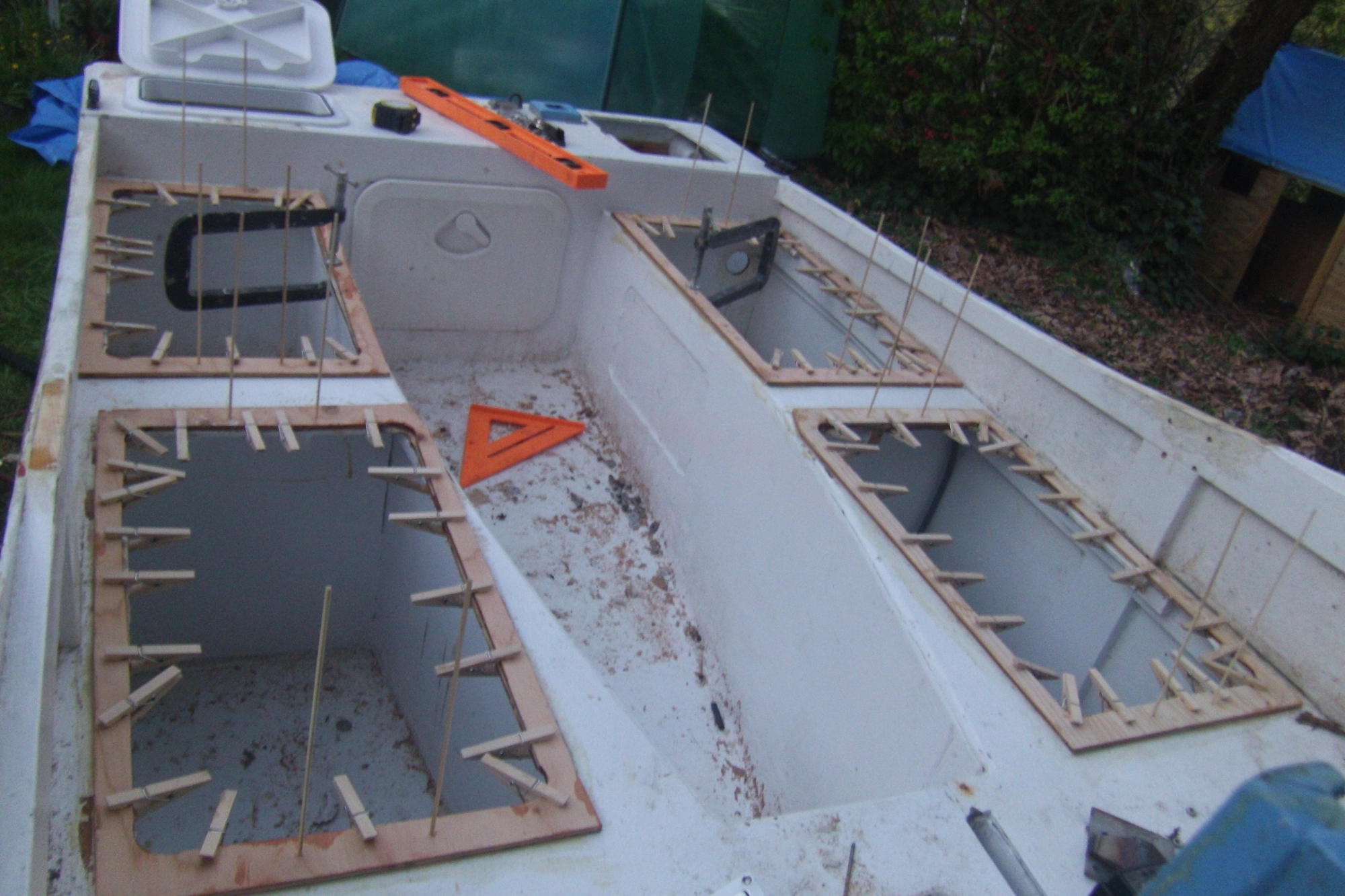 Hatch coamings are in! Team Hodge